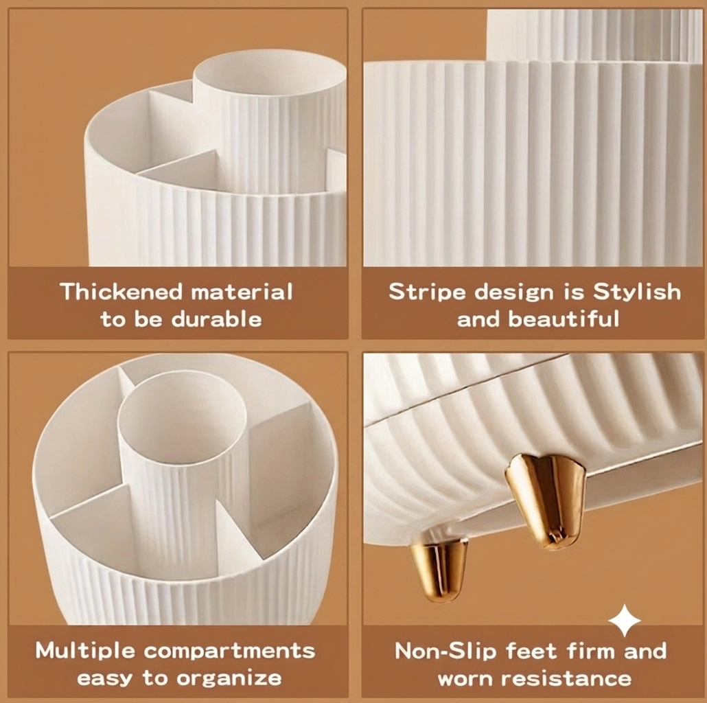 Spin & Glow Makeup Organizer